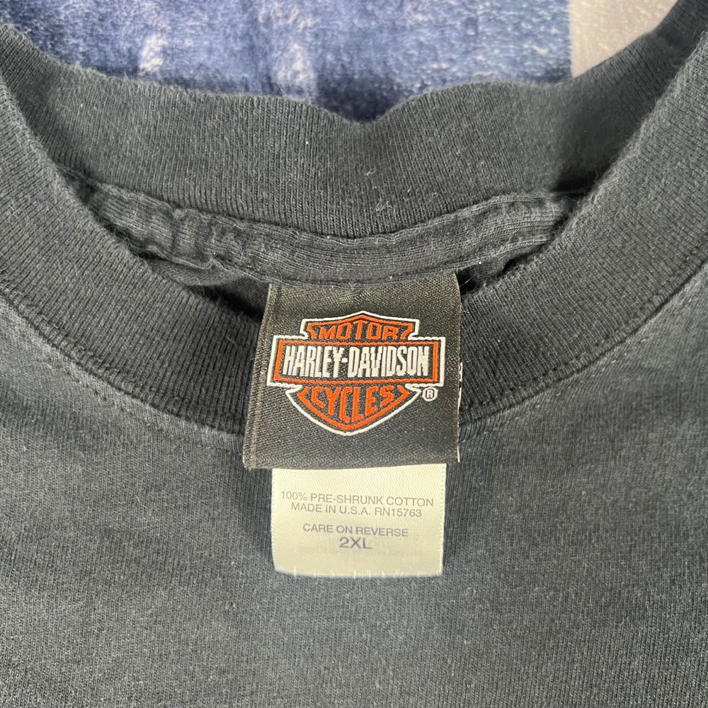 Harley-Davidson I Love My Wife Funny Lightning Graphic T-Shirt Black 2XL Y2K - Picture 5 of 7
